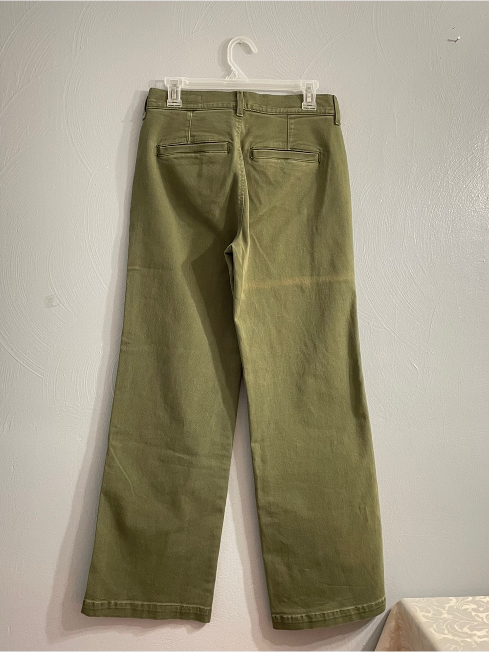 SHORT AYR The Secret Sauce Wide Leg Jeans Olive Green High Waist SZ 27 S - Picture 5 of 12